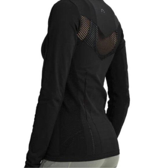Varley Poinsetta Full Zip Activewear Jacket Black S/M Mesh Panel Gym Athleisure - Picture 11 of 11